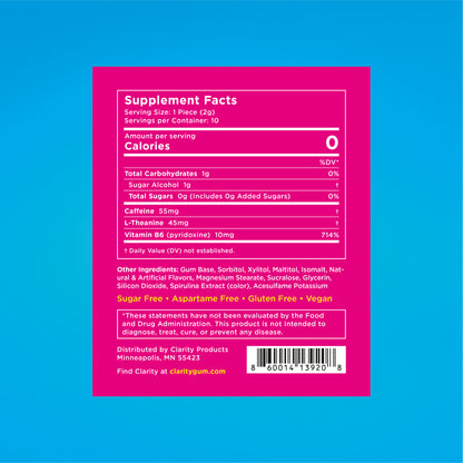 Clarity Gum – Pure Mint (60 Pieces)