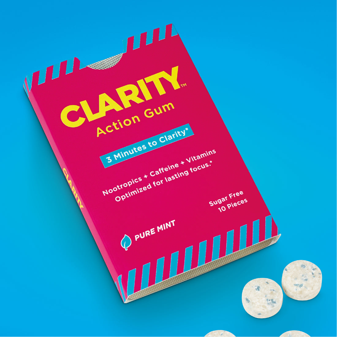 Clarity Gum – Pure Mint Bundle (Single Pack + On-the-Go Pack)
